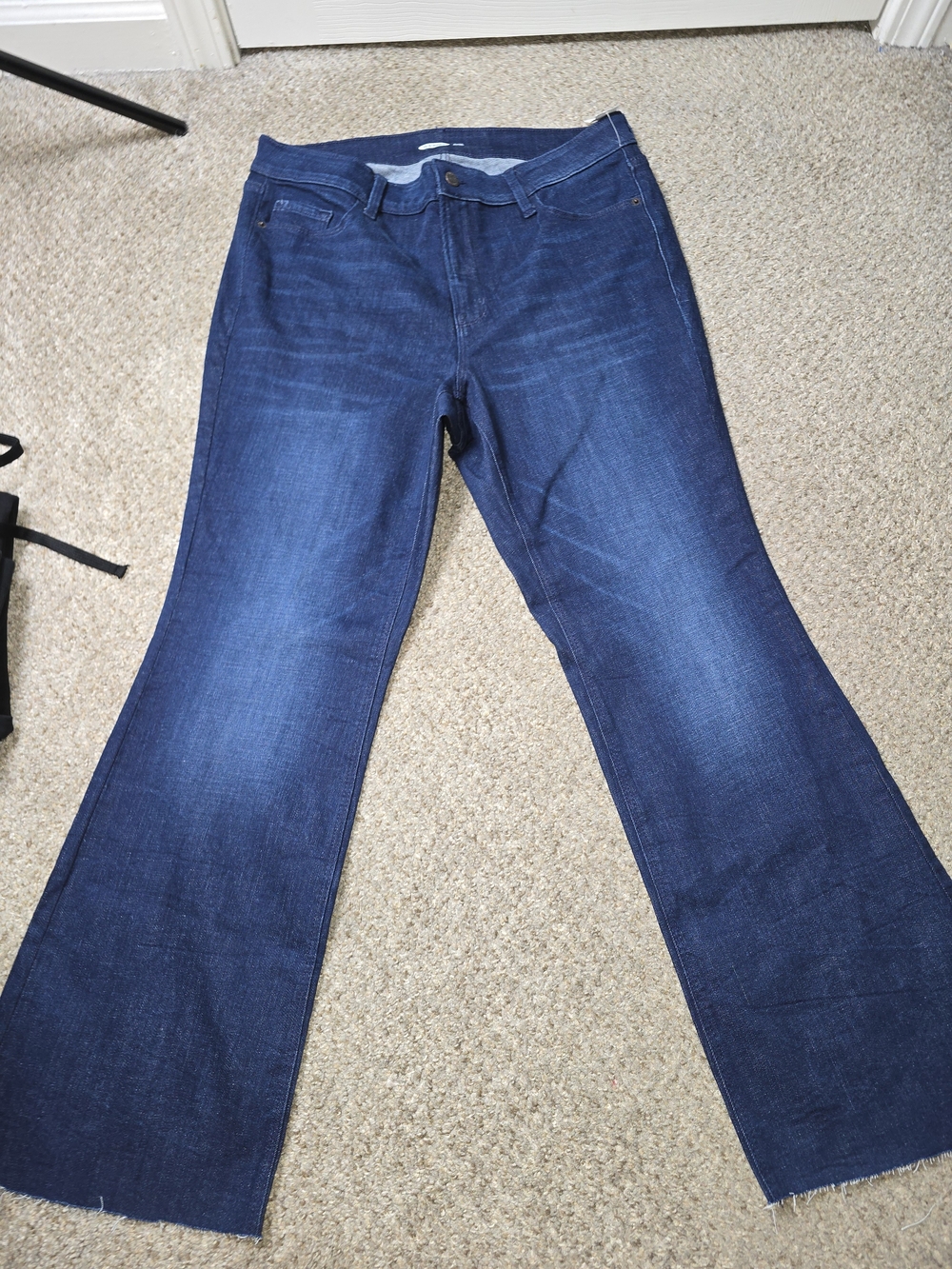 Old Navy Women's Dark Blue High Rise Flare Jeans Size 18